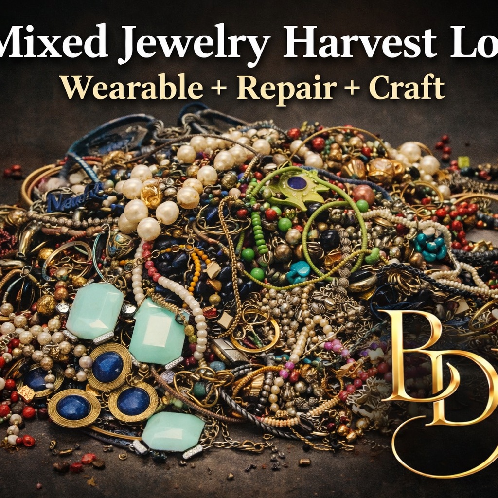 Discovery Lot . 1lb . Hiend G/S Bling . Pearls . Mystery . Unsearched . Curated
